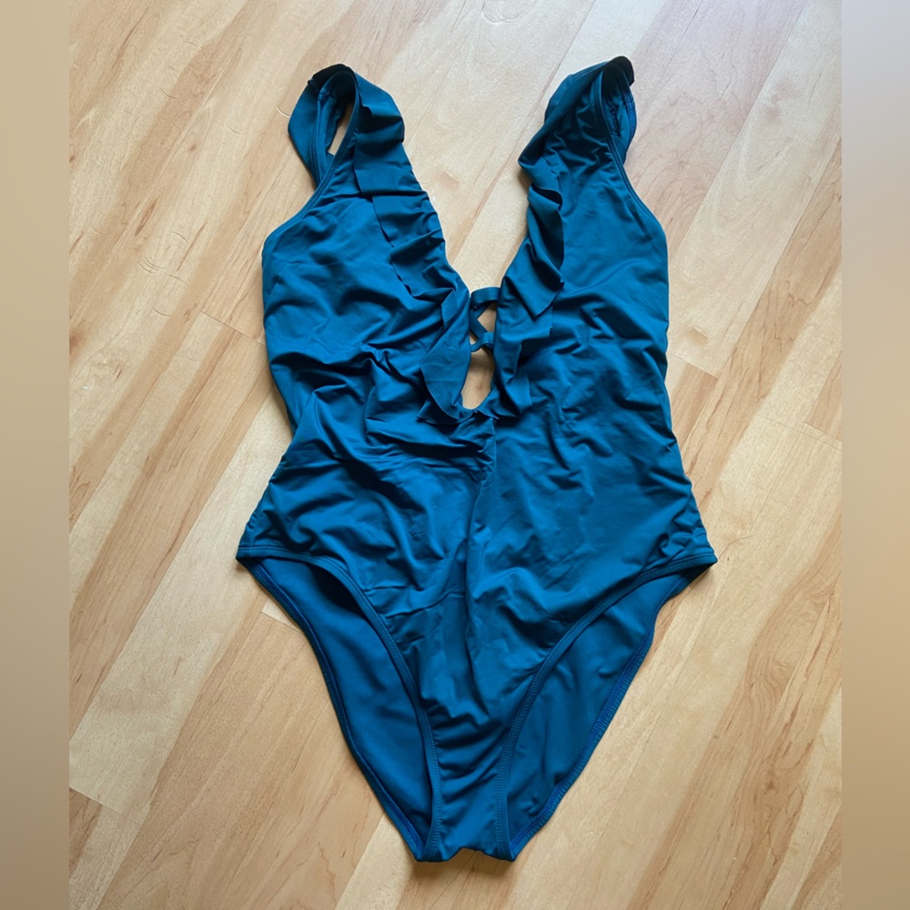 Teal swimsuit